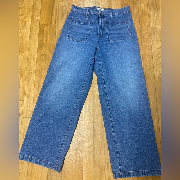 Madewell Denim - Madewell Wide-Leg Jeans in Medium Blue Wash
